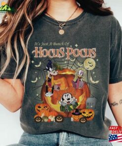 Halloween Disney Hocus Pocus Comfort Colors Shirt Its Just A Bunch Of Classic T Shirt 3