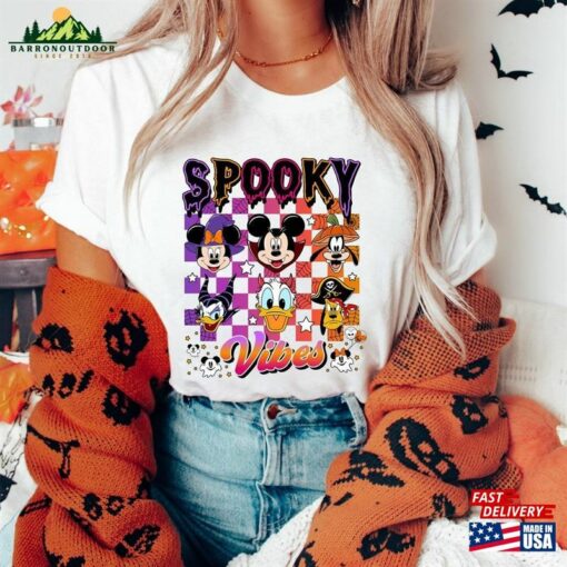 Halloween Disney Spooky Vibes Shirt Mickey And Friends Sweatshirt Hoodie Happy Classic