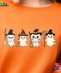 Halloween Dog Ghost Shirt Sweatshirt Hoodie