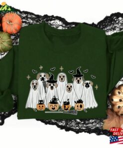 Halloween Dog Sweatshirt Ghost Shirt 2023 Happy Unisex Classic 4