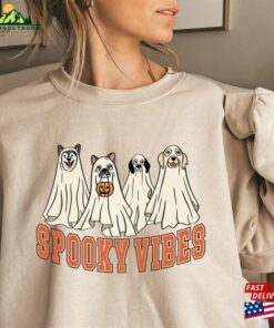 Halloween Dog Sweatshirt Sweater Ghost Shirt T-Shirt Unisex