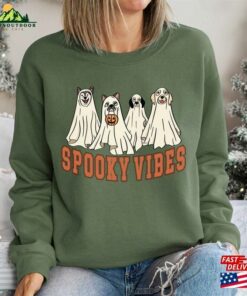Halloween Dog Sweatshirt Sweater Ghost Shirt T Shirt Unisex 4