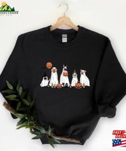 Halloween Dog Sweatshirt Womens Ghost T-Shirt Unisex 3 Halloween Dog Sweatshirt Womens Ghost T Shirt Unisex 4