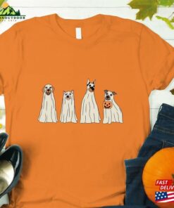 Halloween Dog T Shirt Ghost Hoodie Sweatshirt
