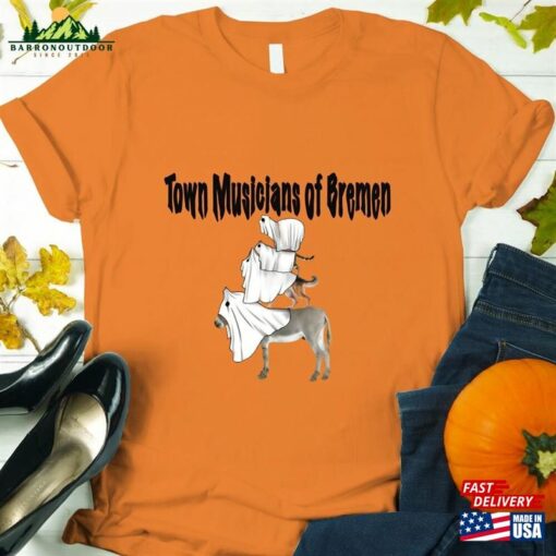 Halloween Dog T-Shirt Ghost Shirt Spooky Tee Classic Unisex