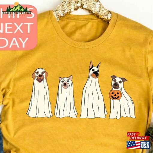 Halloween Ghost Dog T-Shirt Shirt Sweatshirt Classic