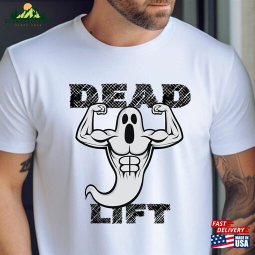 Halloween Ghost Gym Weight Lifting T-Shirt [Funny T Shirt Jacked Deadlift Hoodie Sweatshirt