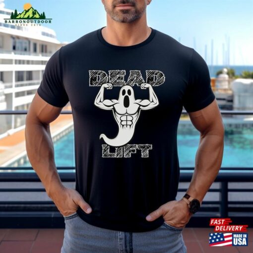 Halloween Ghost Gym Weight Lifting T-Shirt [Funny T Shirt Jacked Deadlift Hoodie Sweatshirt