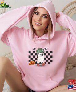 Halloween Ghost Retro Music Hoodie Unisex