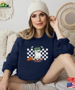 Halloween Ghost Retro Music Hoodie Unisex