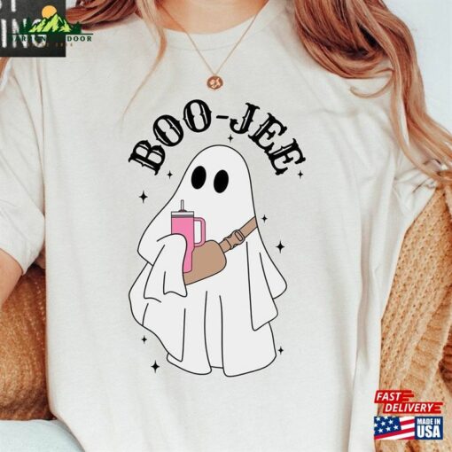 Halloween Ghost Shirt Boo Jee Spooky Tee Unisex Hoodie