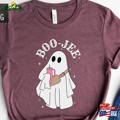 Halloween Ghost Shirt Boo Jee Spooky Tee Unisex Hoodie