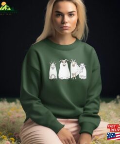 Halloween Goat Sweatshirt Sweater 2023 Happy Hoodie