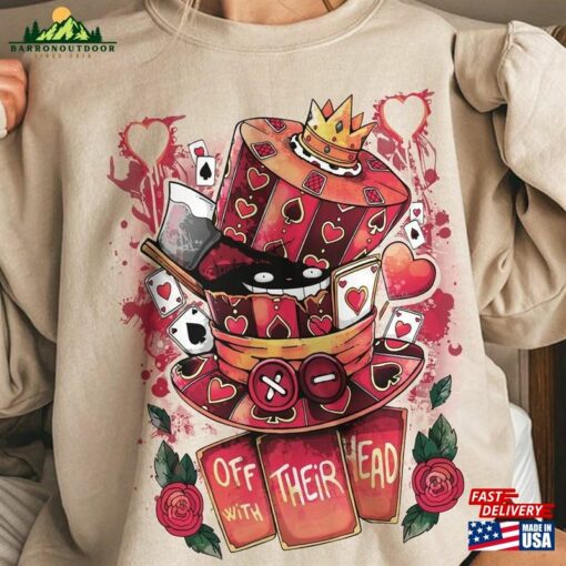 Halloween Hatter Cheshire Cat Mad Cut Off Their Head Sweatshirt Alice In Wonderland Comfort Color Shirt Classic T-Shirt