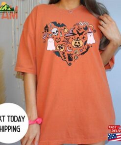 Halloween Hearth Shirt Gift For Moms Cute T-Shirt Pumpkin Sweatshirt Hoodie