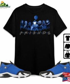 Halloween Horror Characters Friends Tee Shirt Mid Jordan 14 Laney Match Hoodie Classic
