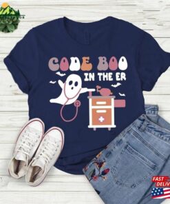 Halloween Horror Er T-Shirt Retro Shirt Nurse Sweatshirt