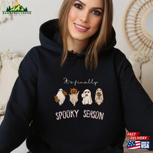 Halloween It’s Finally Spooky Season Hoodie Classic