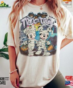 Halloween Mickey Minnie Trick Or Treat Comfort Colors Shirt’s Not So Scary Classic Unisex