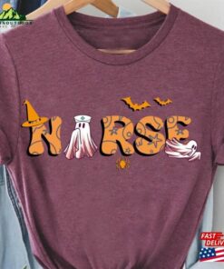 Halloween Nurse Shirt Spooky Nursing Sweatshirt Life Hoodie T-Shirt