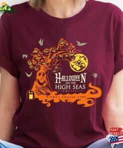 Halloween On The High Seas Disney Cruise Line Shirt Halfway To 2023 Mickey T-Shirt Unisex