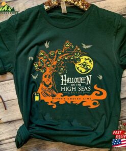 Halloween On The High Seas Disney Cruise Line Shirt Halfway To 2023 Mickey T-Shirt Unisex