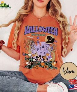 Halloween Oogie Boogie Shirt Retro Mickey And Friends Skeleton Pumpkin T-Shirt Classic