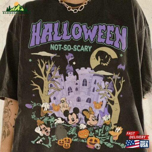 Halloween Oogie Boogie Shirt Retro Mickey And Friends Skeleton Pumpkin T-Shirt Classic