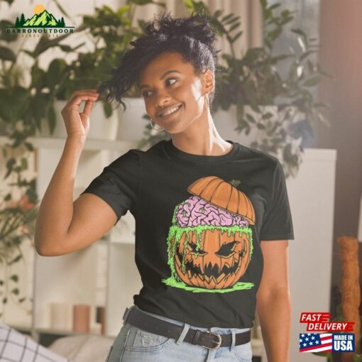 Halloween Pumpkin Brains T-Shirt Classic