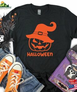 Halloween Pumpkin Face Shirts Funny T-Shirt Tops 2023 Trick Or Treat Hoodie