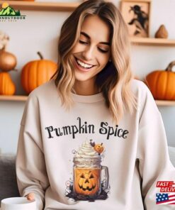 Halloween Pumpkin Spice Shirt Coffee Lover Cute Gift Unisex T-Shirt