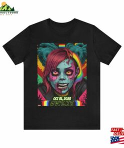 Halloween Rainbow Zombie Funny Shirt Unisex Classic