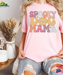 Halloween Shirt Spooky Dog Mama Happy 2023 Hoodie Sweatshirt