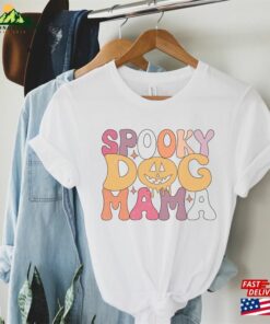 Halloween Shirt Spooky Dog Mama Happy 2023 Hoodie Sweatshirt