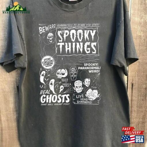 Halloween Shirt Spooky Things 2023 Happy T-Shirt Unisex