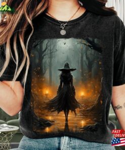 Halloween Shirt Walking The Forest Gothic Happy Hoodie T-Shirt