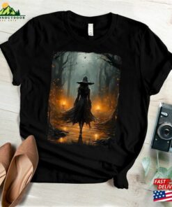 Halloween Shirt Walking The Forest Gothic Happy Hoodie T-Shirt