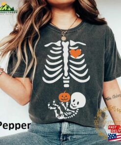 Halloween Skeleton Shirt Maternity Comfort Colors Pregnant T-Shirt Hoodie 2 Halloween Skeleton Shirt Maternity Comfort Colors Pregnant T Shirt Hoodie 3