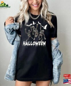 Halloween Skeletons Spooky Scary Trick Or Treat Monsters Sweatshirt Hoodie Classic