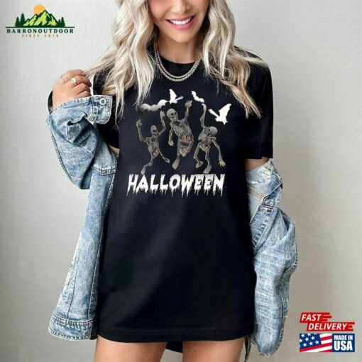 Halloween Skeletons Spooky Scary Trick Or Treat Monsters Sweatshirt Hoodie Classic