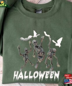 Halloween Skeletons Spooky Scary Trick Or Treat Monsters Sweatshirt Hoodie Classic