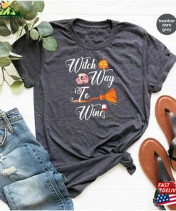 Halloween Special Unisex T-Shirt Witch Way To The Wine Shirt Sweatshirt Hoodie Halloween Special Unisex T-Shirt Witch Way To The Wine Shirt Sweatshirt Hoodie