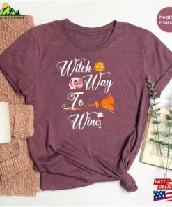 Halloween Special Unisex T-Shirt Witch Way To The Wine Shirt Sweatshirt Hoodie 3 Halloween Special Unisex T Shirt Witch Way To The Wine Shirt Sweatshirt Hoodie 4