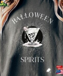 Halloween Spirits Drinking T-Shirt Comfort Colors Party Tshirt Classic Unisex