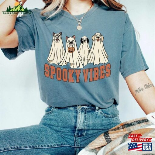 Halloween Spooky Season Sweatshirt Retro Sweater Ghost T-Shirt Hoodie