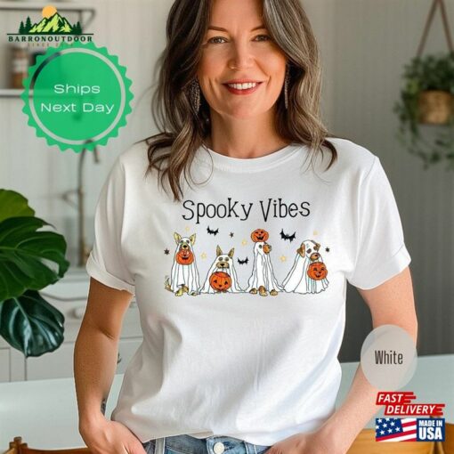 Halloween Spooky Vibes T-Shirt Dog Shirt 2023 Happy Hoodie Unisex