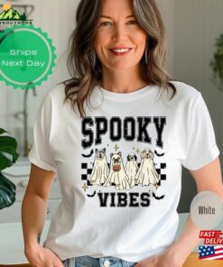 Halloween Spooky Vibes T-Shirt Dog Shirt 2023 Happy Sweatshirt Unisex
