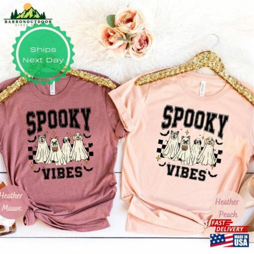 Halloween Spooky Vibes T-Shirt Dog Shirt 2023 Happy Sweatshirt Unisex