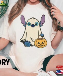 Halloween Stitch Ghost Comfort Colors® Shirt Disney Cute Hoodie Sweatshirt