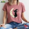 Halloween Sweatshirt Black Cat Shirt Sweater Classic